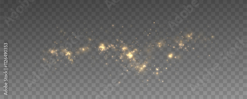 Shiny Golden Particles Golden dust.