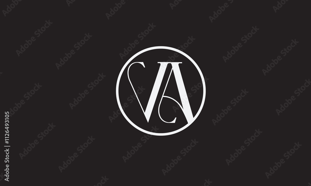 VA, AV , V , A , Abstract Letters Logo Monogram VA, AV , V , A , Abstract Letters Logo Monogram