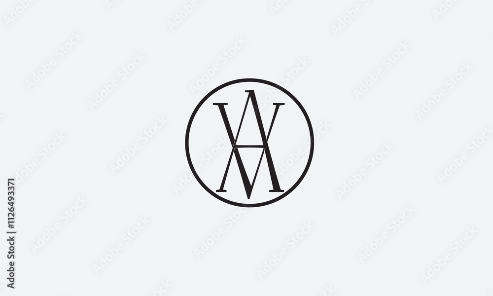 VA, AV , V , A , Abstract Letters Logo Monogram VA, AV , V , A , Abstract Letters Logo Monogram