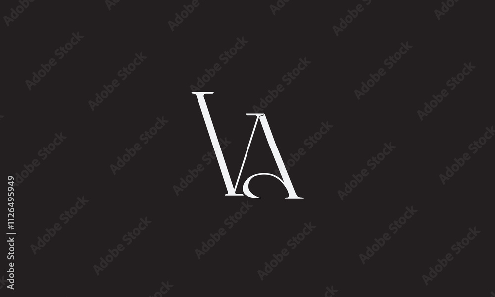 VA, AV , V , A , Abstract Letters Logo Monogram VA, AV , V , A , Abstract Letters Logo Monogram