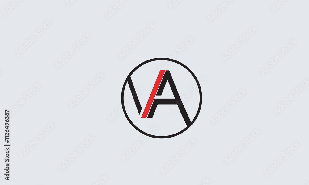 VA, AV , V , A , Abstract Letters Logo Monogram