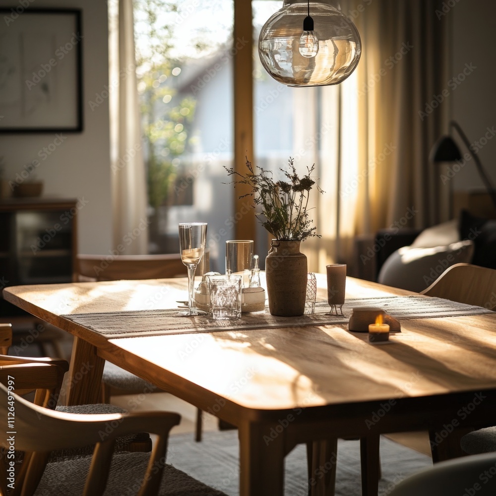 cozy dining room with natural light and modern decor cozy dining room with natural light and modern decor