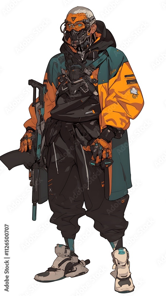 Fototapeta premium Cyberpunk Character Design