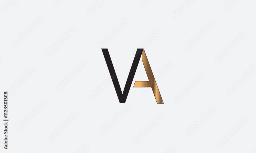 VA, AV , V , A , Abstract Letters Logo Monogram VA, AV , V , A , Abstract Letters Logo Monogram