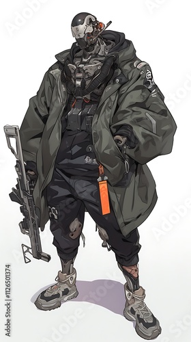 Cyberpunk Soldier Illustration