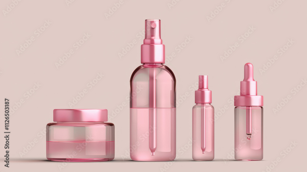 pink dropper bottle product mockup, empty label pink dropper bottle product mockup, empty label