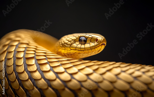 Golden snake theme business background photo