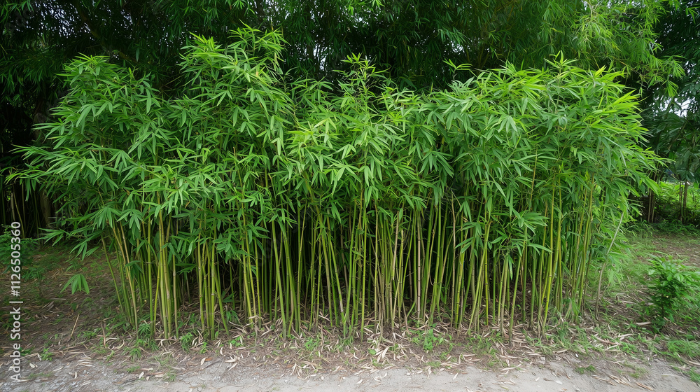 Obraz premium Lush Green Bamboo Forest