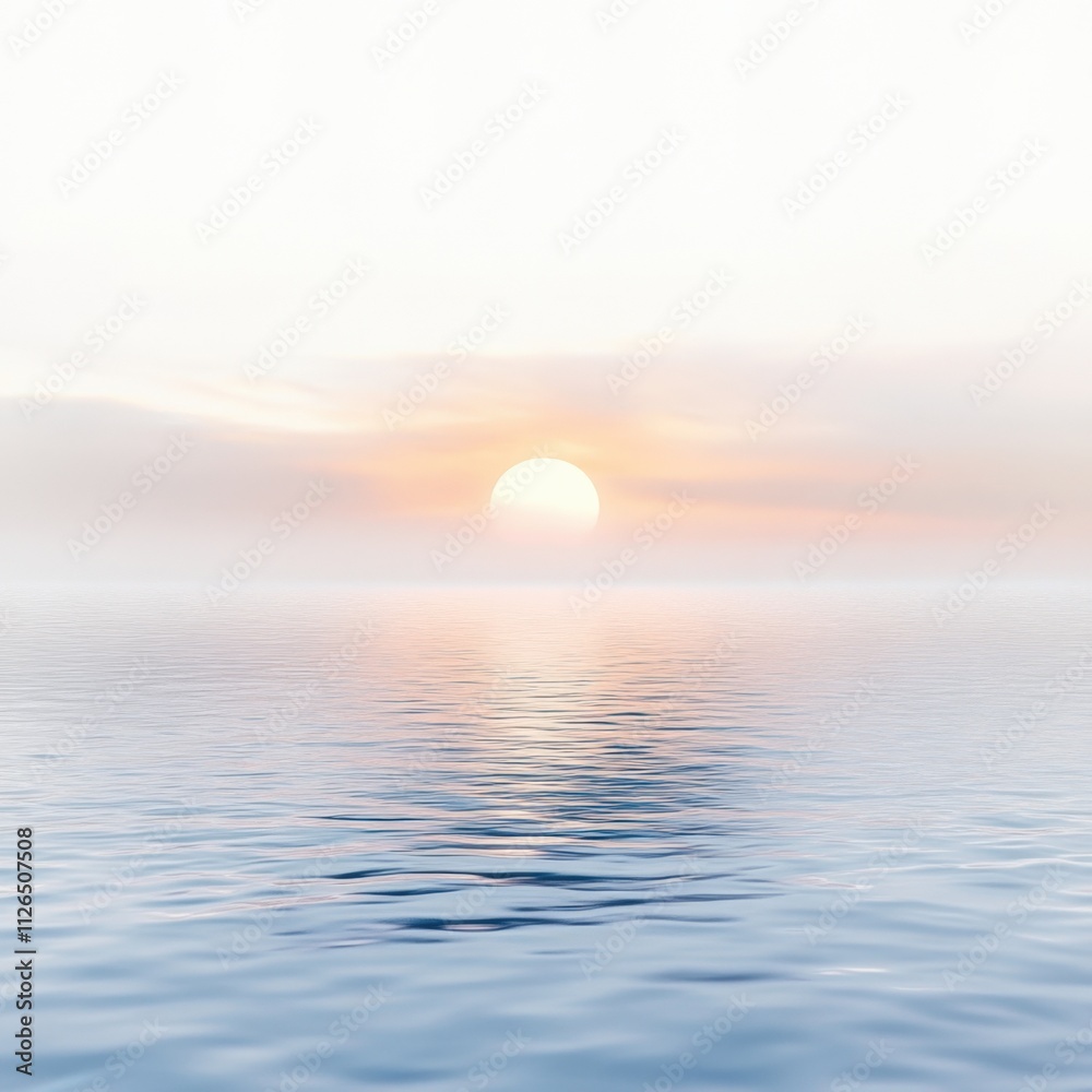 serene sunset over calm water serene sunset over calm water