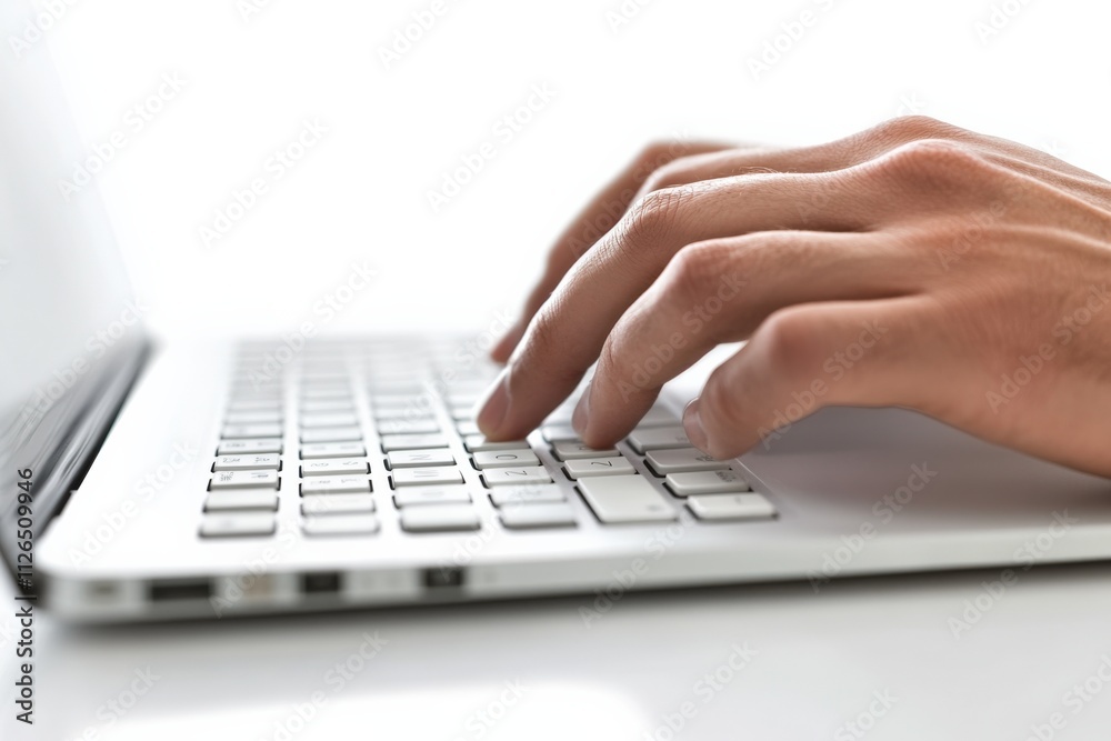 hands typing on a laptop keyboard hands typing on a laptop keyboard