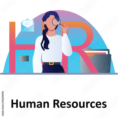 Human Resources Vector Illustration