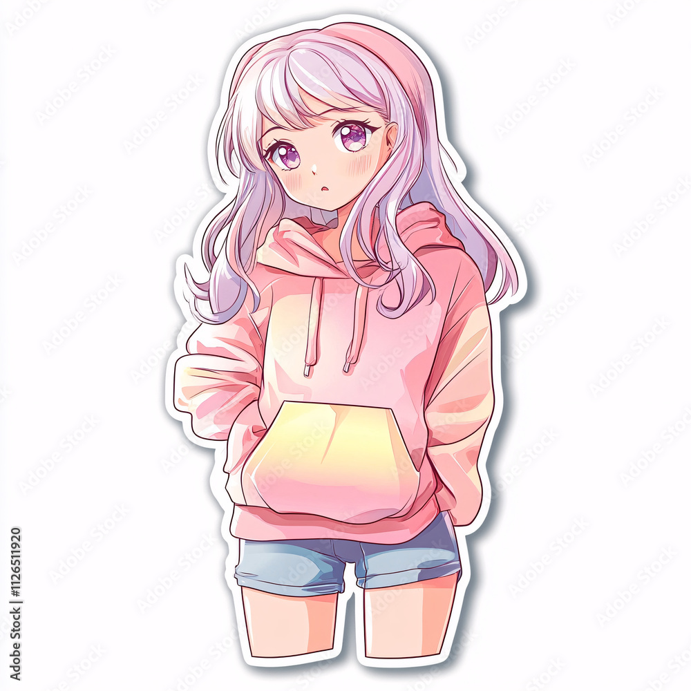 girl in a hoody