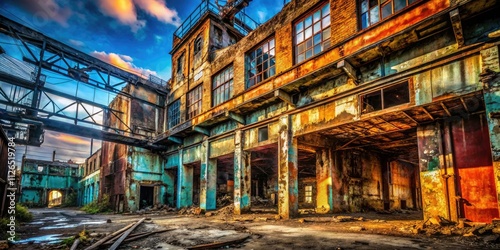 Wallpaper Mural Urban Exploration Photography: Close-Up Decay, Grungy Textures, Abandoned Building Details Torontodigital.ca