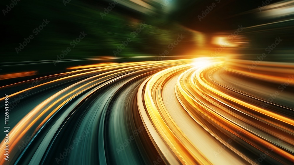 High-Speed Train Racing Through a Tunnel at Night with Blurry Lights and Motion Effects Capturing the Essence of Speed and Modern Transportation High-Speed Train Racing Through a Tunnel at Night with Blurry Lights and Motion Effects Capturing the Essence of Speed and Modern Transportation