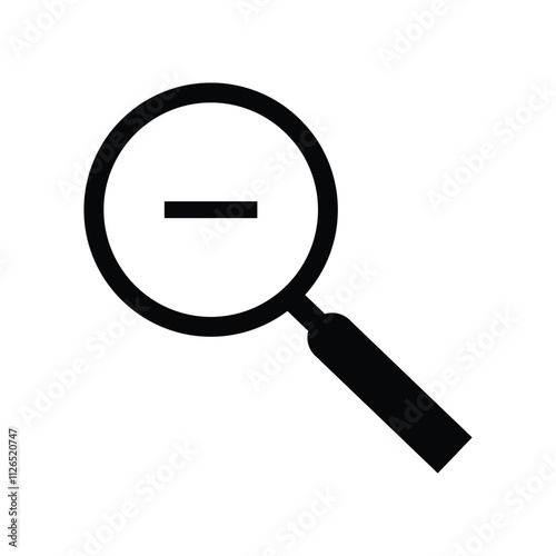 Zoom in zoom out icon symbol sign vector illustration design. Search icon. 