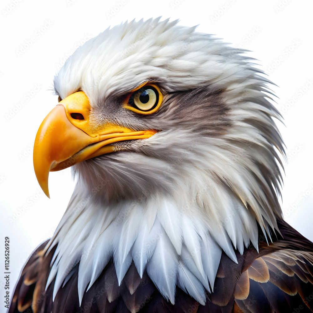 Obraz premium picture of eagle in white background