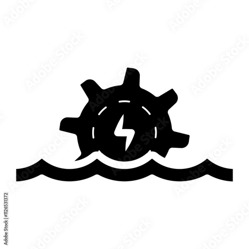 hydroelectric power icon