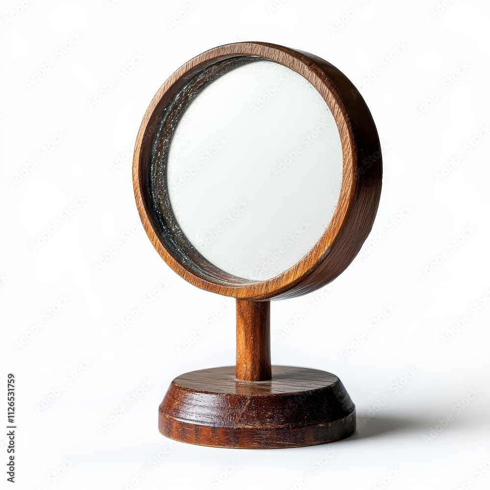 Mirror isolated on white background, emphasizing interior design, home decor, and product display concepts. Mirror isolated on white background, emphasizing interior design, home decor, and product display concepts.