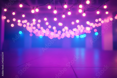 Purple & Blue Bokeh Lights Glow Brightly