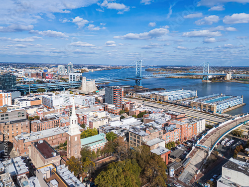 Benjamin Franklin Bridge in Philadelphia, Pennsylvania, USA