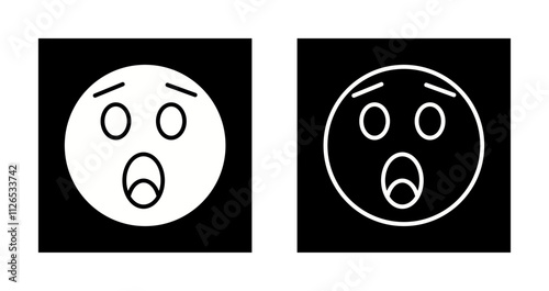 Astonished Face Icon Design