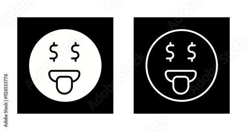 Money Mouth Face Icon Design