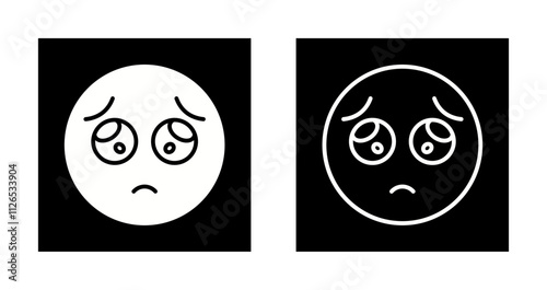 Pleading Face Icon Design