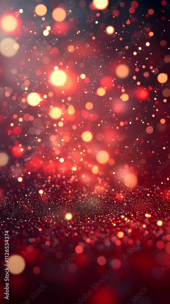 Red Glitter Lights Sparkle Brightly Red Glitter Lights Sparkle Brightly