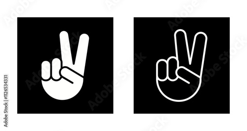 Victory Hand Icon Design