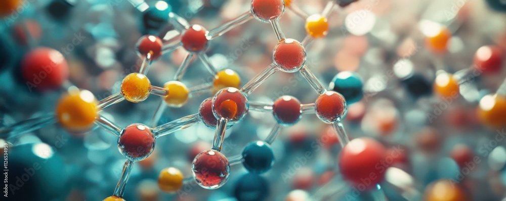 Molecule and flowing water liquid background Molecule and flowing water liquid background