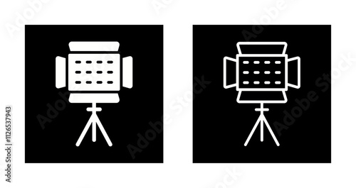 Photography Lighting Icon Design