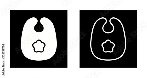 Cute Bibs Icon Design