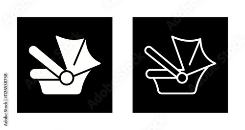 Car Seat Safety Icon Design