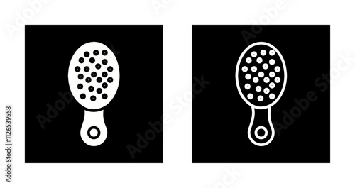 Baby Hairbrush Icon Design