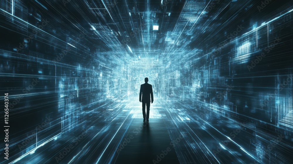 Digital transformation conceptual for next generation technology era Digital transformation conceptual for next generation technology era