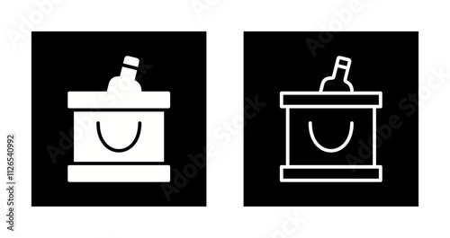 Wine Cooler Icon Design