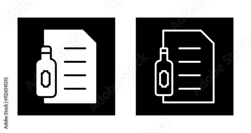 Wine Tasting Notes Icon Design