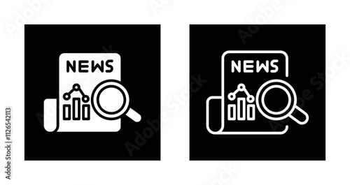 News Analysis Icon Design