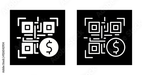 QR Code Payment Icon Design