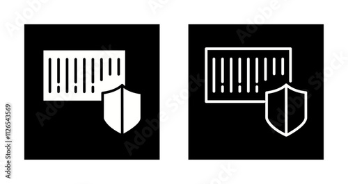 Barcode Security Icon Design