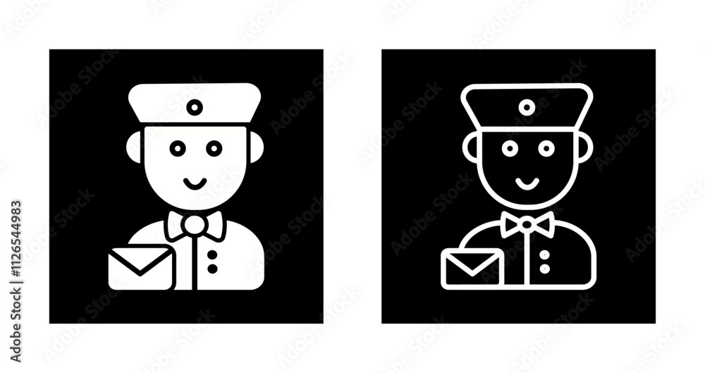 Mail Carrier Icon Design Mail Carrier Icon Design