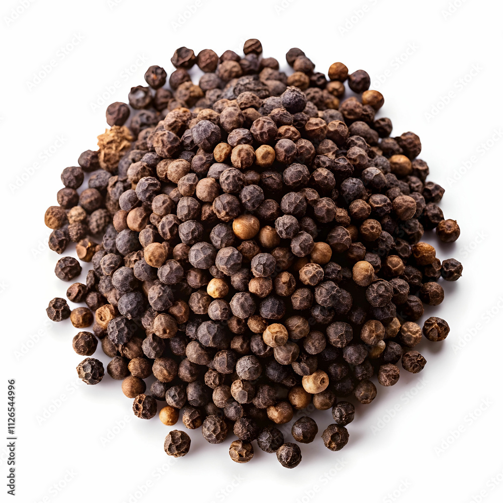 Black Pepper Isolated on Transparent Background Black Pepper Isolated on Transparent Background