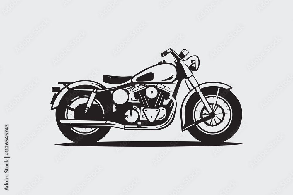 Obraz premium Motorcycle Majesty A Classic Design