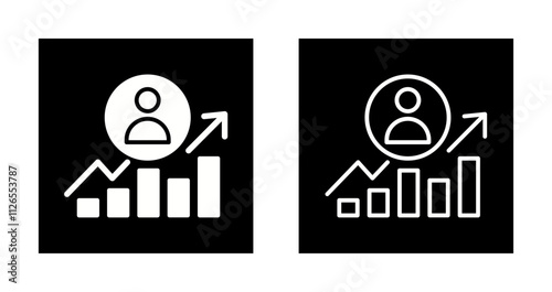 Career Growth Icon Design