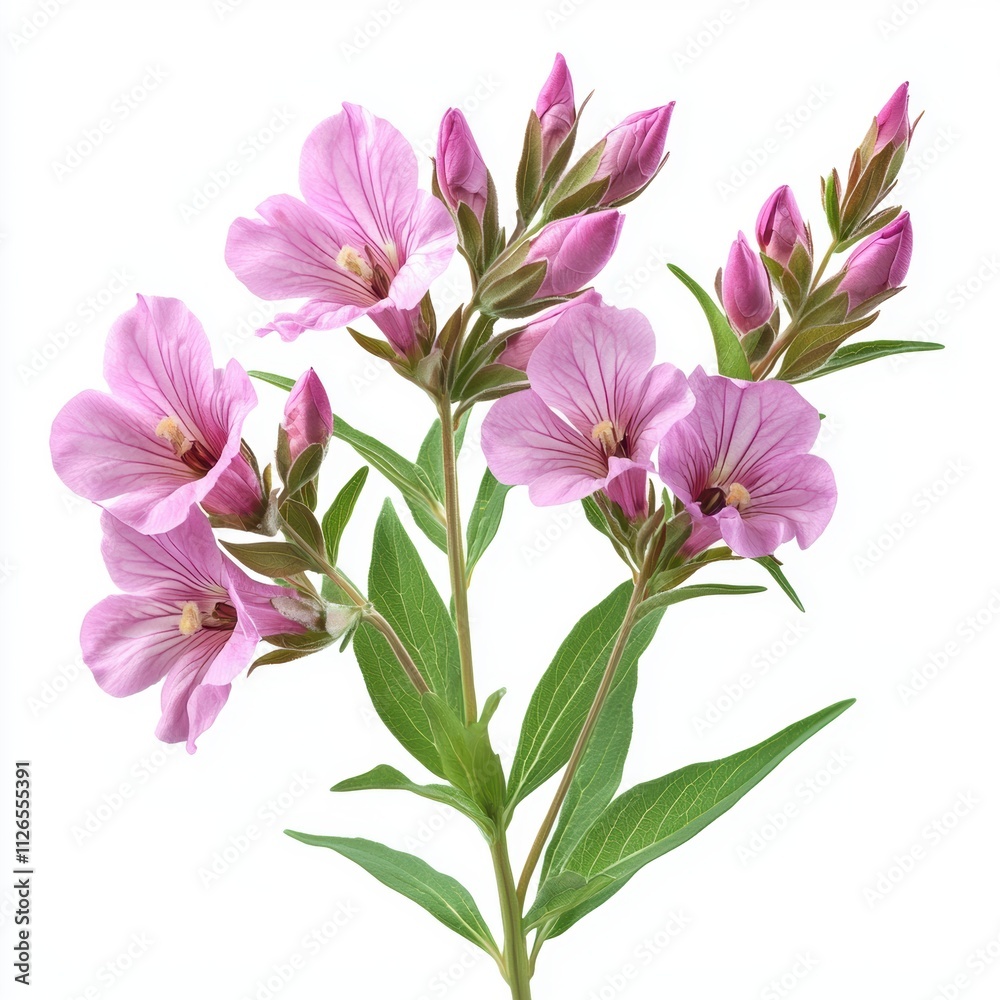 Fireweed clipart isolated on white background Fireweed clipart isolated on white background