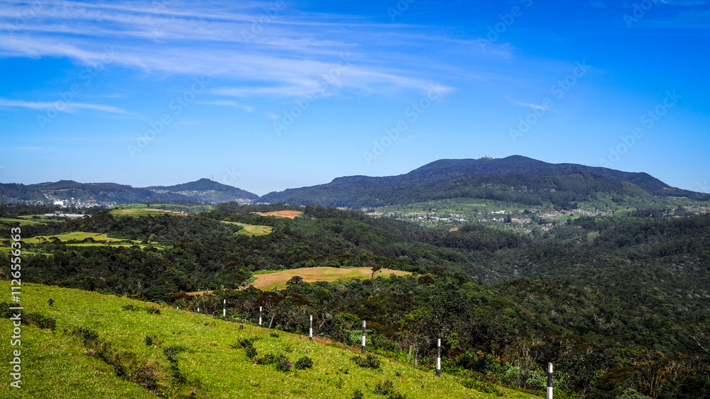The panorama seen from Moon Plain's in Sri Lanka The panorama seen from Moon Plain's in Sri Lanka