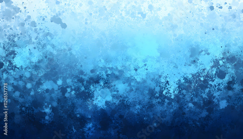 Abstract blue watercolor background texture with shades of light and dark blue, ideal for design projects needing a cool and calming vibe.