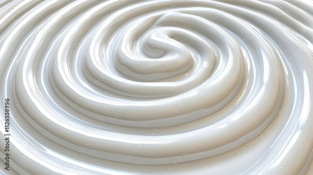 Abstract swirl of creamy white substance, smooth texture, glossy surface, luxurious feel, elegant design, perfect for beauty or food backgrounds. Abstract swirl of creamy white substance, smooth texture, glossy surface, luxurious feel, elegant design, perfect for beauty or food backgrounds.