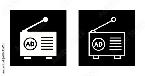 Radio Ad Icon Design