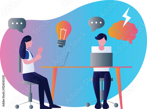 Brainstorm Vector Illustration